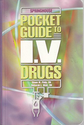 Beispielbild fr Pocket Guide to I. V. Drugs zum Verkauf von Better World Books: West