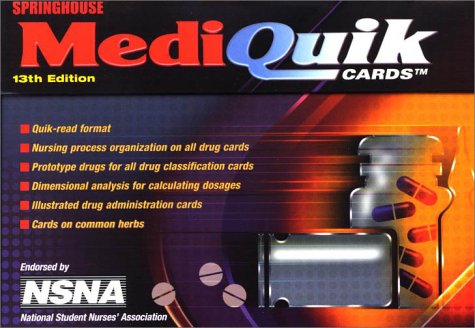 Stock image for MediQuik Cards for sale by HPB-Red