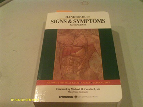 Stock image for Handbook of Signs and Symptoms for sale by Better World Books Ltd