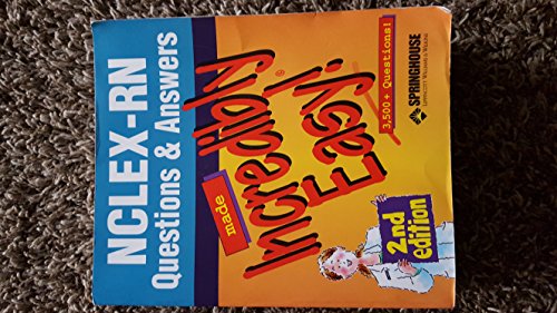 Beispielbild fr NCLEX-RN Questions & Answers Made Incredibly Easy!: 3500+ Questions! (Incredibly Easy! Series) zum Verkauf von Wonder Book