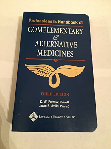 Beispielbild fr Professionals Handbook of Complementary Alternative Medicines zum Verkauf von Goodwill Books