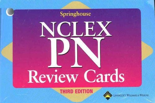 Springhouse NCLEX-PN Review Cards (9781582552996) by Springhouse Corporation