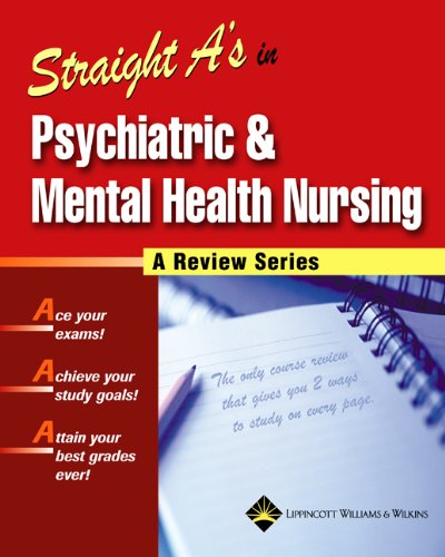 Beispielbild fr Straight A's in Psychiatric & Mental Health Nursing (A Review Series) zum Verkauf von Ergodebooks