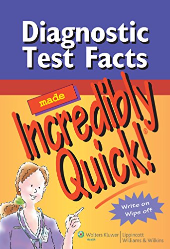 Stock image for Diagnostic Test Facts Made Incredibly Quick! (Incredibly Easy! Series®) for sale by Reliant Bookstore