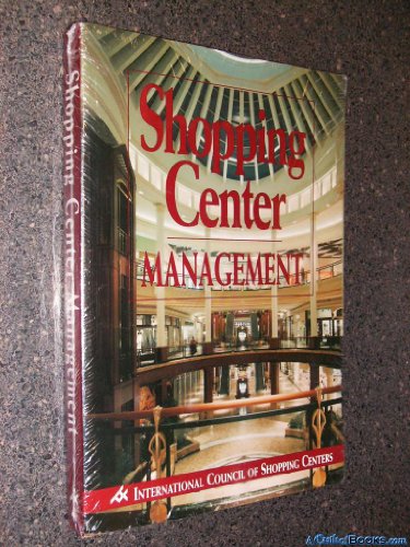 Imagen de archivo de Shopping center management a la venta por Blue Vase Books