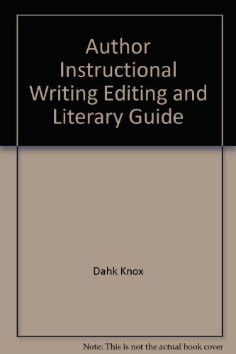 9781582751023: Author Instructional Writing Editing and Literary Guide