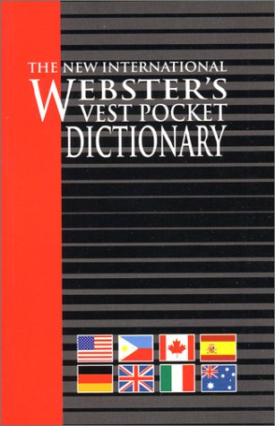 9781582792125: Vest Pocket Dictionary, The New International Webster's