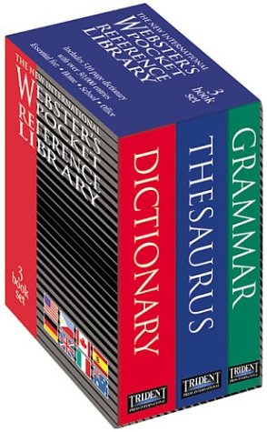 Imagen de archivo de 3 Volume Reference Library Box Set: Dictionary, Thesaurus, and Grammar a la venta por ThriftBooks-Atlanta