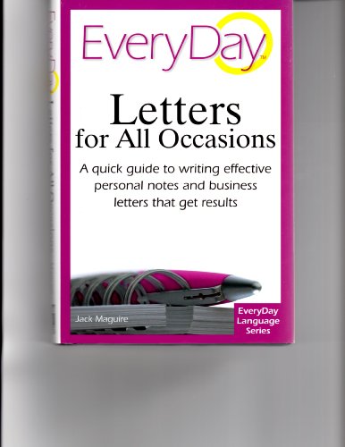 Beispielbild fr EVERY DAY LETTERS FOR ALL OCCASIONS zum Verkauf von Better World Books