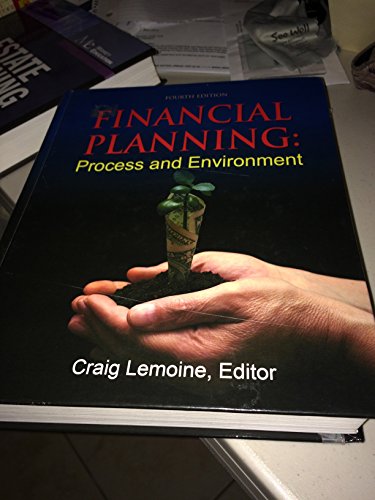 Stock image for Financial Planning: Process and Environment, 4th Edition for sale by Wonder Book