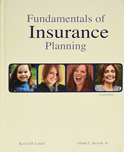 Beispielbild fr Fundamentals of Insurance Planning, 4th Edition (Huebner School Series) zum Verkauf von Wonder Book