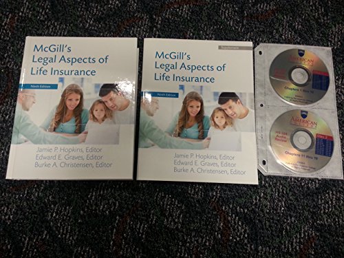 Stock image for McGills Legal Aspects of Life Insurance, Ninth Edition for sale by Better World Books