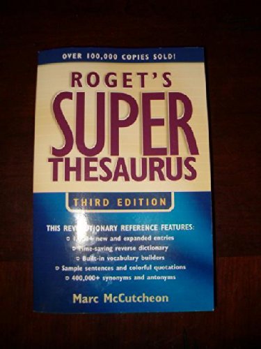 Beispielbild fr Roget's Superthesaurus zum Verkauf von TextbookRush