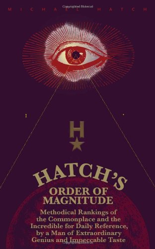 Stock image for Hatch's Order of Magnitude: Methodical Rankings of the Commonplace and the Incredible for Daily Reference by a Man of Extraordinary Genius & Impeccable Taste for sale by HPB-Emerald