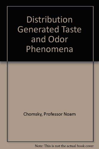 9781583212271: Distribution Generated Taste-And-Odor Phenomena