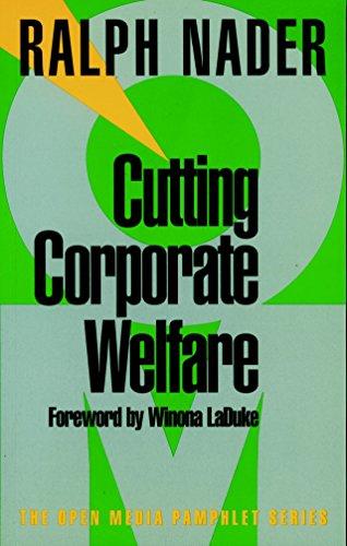 9781583220337: Cutting Corporate Welfare (Open Media Series)