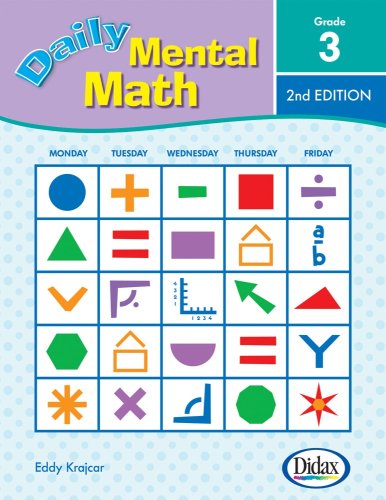 9781583242797: Daily Mental Math, 2nd Edition (Grade 3) by Eddy Krajcar (2008-02-01)