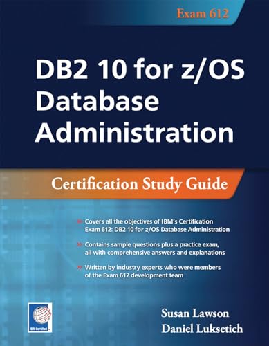 Beispielbild fr DB2 10 for z/OS Database Administration: Certification Study Guide zum Verkauf von HPB-Ruby