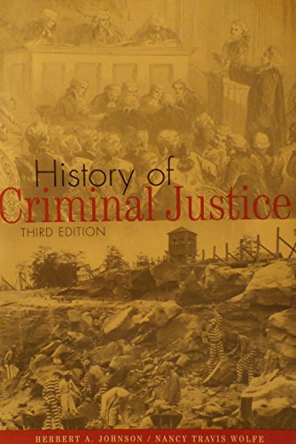 Imagen de archivo de History of Criminal Justice a la venta por HPB-Ruby