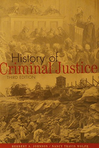 Stock image for History of Criminal Justice for sale by Better World Books