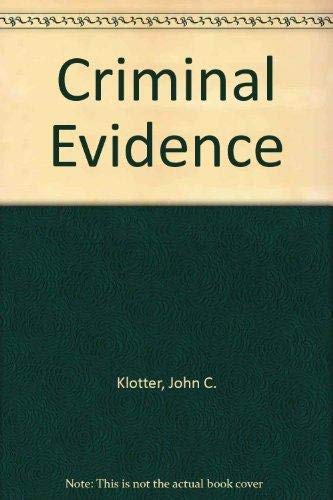 Stock image for Criminal Evidence: Study Guide for sale by Ergodebooks