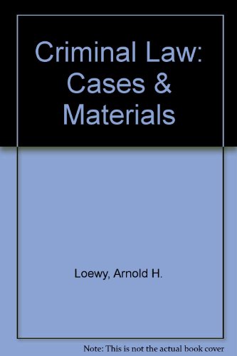 Imagen de archivo de Criminal Law: Cases & Materials a la venta por HPB-Red