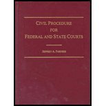 Stock image for Civil Procedure for Federal and State Courts for sale by P.C. Schmidt, Bookseller