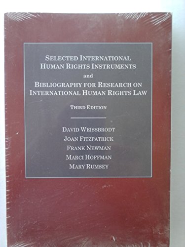 Beispielbild fr Selected International Human Rights Instruments and Bibliography for Research on International Human Rights Law zum Verkauf von HPB-Red