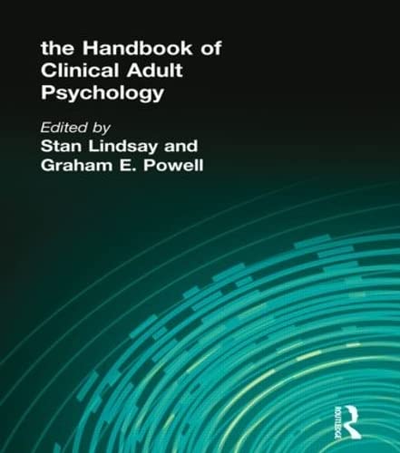 Imagen de archivo de The Handbook of Clinical Adult Psychology a la venta por Chiron Media