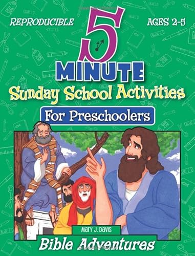Stock image for 5 Minute Sunday School Activities: Bible Adventures: Preschoolers for sale by Zoom Books Company