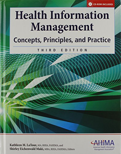 Imagen de archivo de Health Information Management : Concepts, Principles, and Practice a la venta por Better World Books