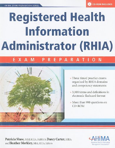 9781584262329: Registered Health Information Administrator (RHIA) Exam Preparation