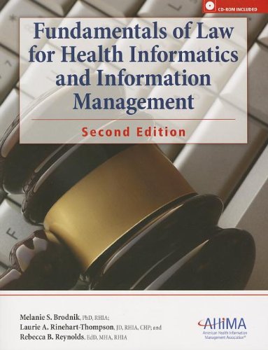 9781584262633: Fundamemtals of Law for Health Informatics and Information Management [With CDROM]