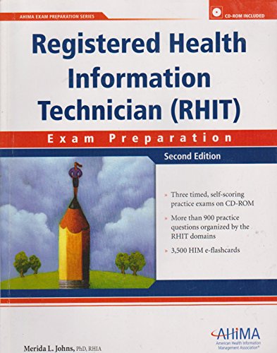 Beispielbild fr Registered Health Information Technician (RHIT) Exam Preparation zum Verkauf von HPB-Red