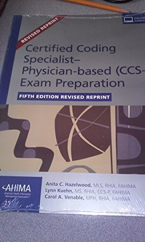 Imagen de archivo de Certified Coding Specialist-Physician-Based (CCS-P) Exam Preparation a la venta por SecondSale