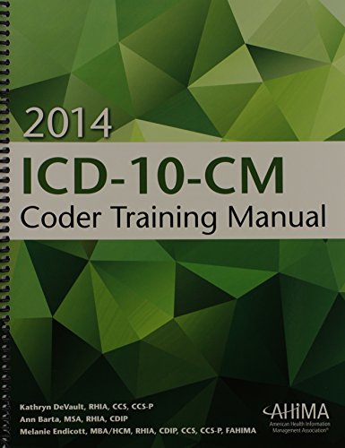 Beispielbild fr ICD-10-CM Coder Training Manual, 2014 zum Verkauf von HPB-Red