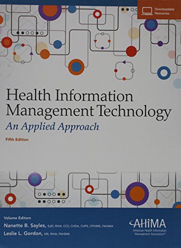 Beispielbild fr Health Information Management Technology: An Applied Approach zum Verkauf von -OnTimeBooks-