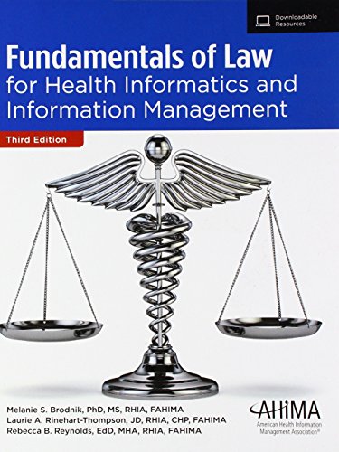 Stock image for Fundamentals of Law for Health Informatics and Information Management for sale by BooksRun