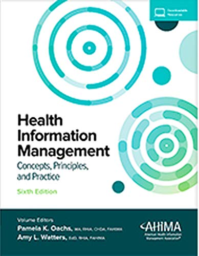Beispielbild fr Health Information Management: Concepts, Principles, and Practice, 6th Edition zum Verkauf von BooksRun
