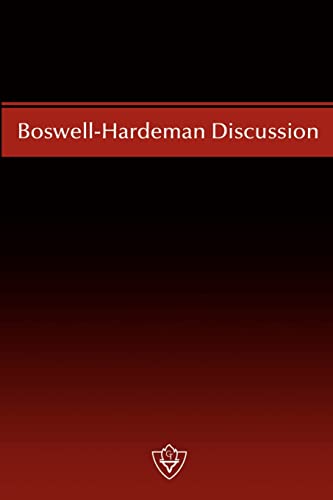 Imagen de archivo de Boswell-Hardeman Discussion a la venta por ThriftBooks-Atlanta