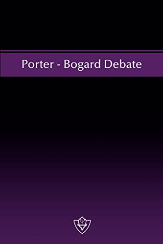 9781584270430: Porter - Bogard Debate