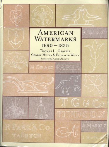 Stock image for AMERICAN WATERMARKS 1690-1835 for sale by Terra Firma Books