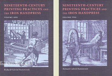 Stock image for Nineteenth-Century Printing Practices and the Iron Handpress for sale by Front Cover Books