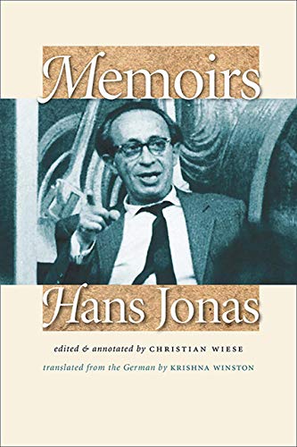 Stock image for Memoirs: Hans Jonas for sale by ThriftBooks-Atlanta