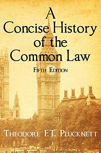 Stock image for A Concise History of the Common Law. Fifth Edition. for sale by Ria Christie Collections