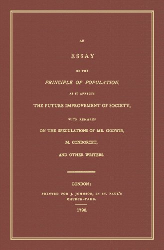 Imagen de archivo de An Essay on the Principle of Population: As It Affects the Future Improvement of Society, With Remarks on the Speculation of Mr. Godwin, M. Condorcet, and Others a la venta por Revaluation Books