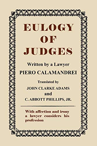 Imagen de archivo de Eulogy of Judges a la venta por Books Unplugged
