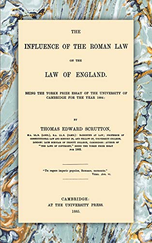 Imagen de archivo de The Influence of the Roman Law on the Law of England a la venta por Lucky's Textbooks