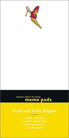 Beispielbild fr Gold and Ruby Slipper Memo Pads: 2 Pads, 100 Sheets of Quality Writing Paper Featuring the Art of Pamela Kogen zum Verkauf von Wonder Book