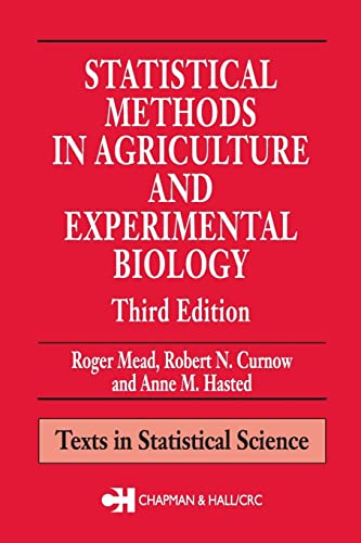 9781584881872: Statistical Methods in Agriculture and Experimental Biology, Third Edition